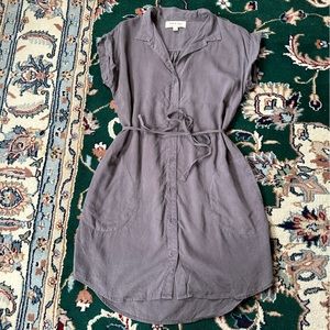 Anthropologie Cloth & Stone tie waist shirt dress